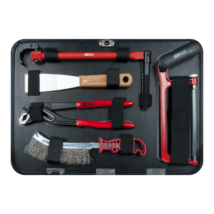 Valise à composition sanitaire KS Tools 1/4"+1/2", 95 pcs.