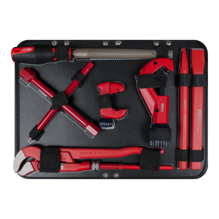 Valise à composition sanitaire KS Tools 1/4"+1/2", 95 pcs.