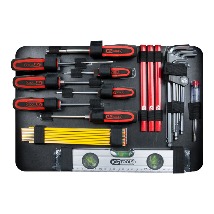 Valise à composition sanitaire KS Tools 1/4"+1/2", 95 pcs.