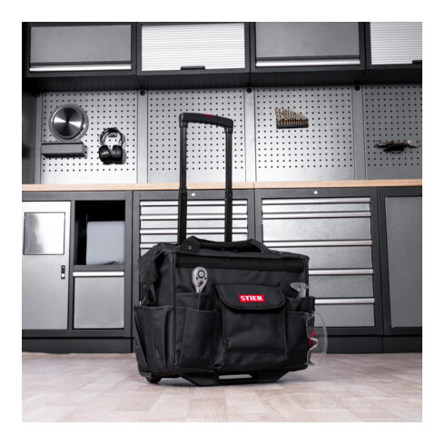 Valise à outils à roulettes STIER 460 x 260 x 430 mm