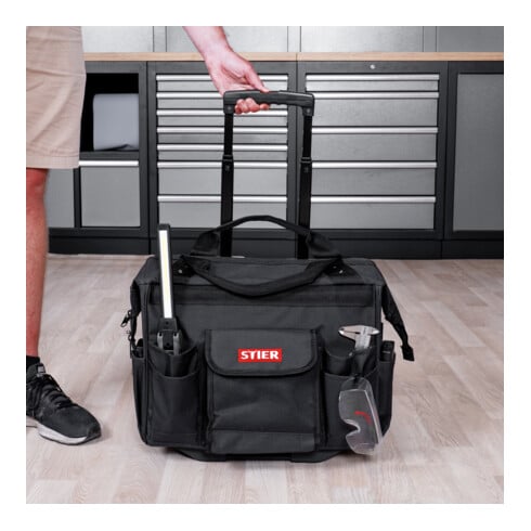 Valise à outils à roulettes STIER 460 x 260 x 430 mm