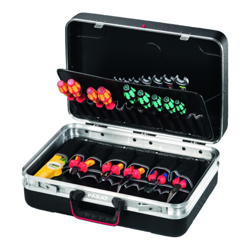 Valise à outils en ABS PARAT avec coque de fond et plateaux porte-outils