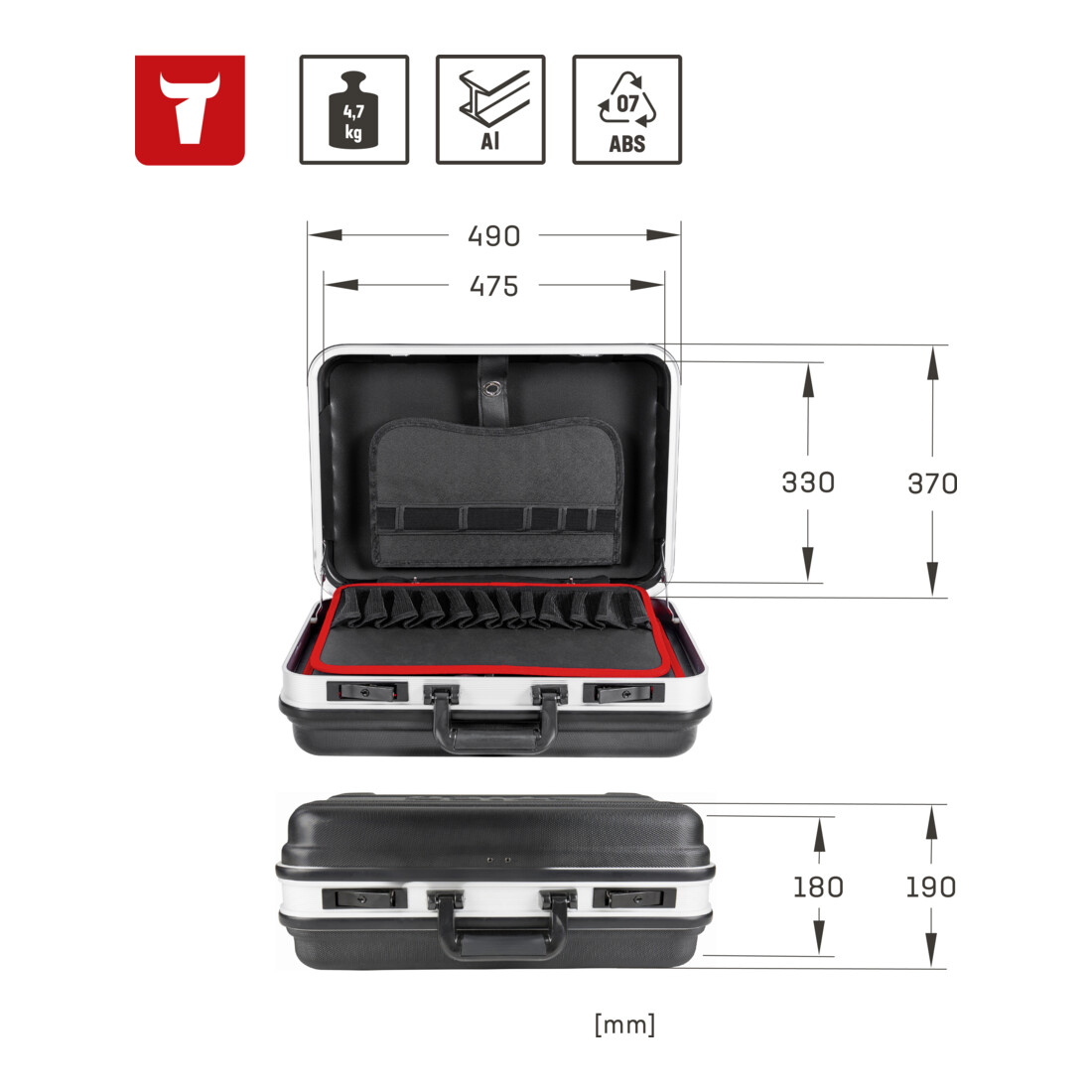 Valise à outils STIER Basic vide