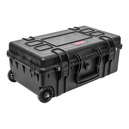 Valise à outils STIER Premium avec roulettes et poignée télescopique, apte au transport aérien, vide