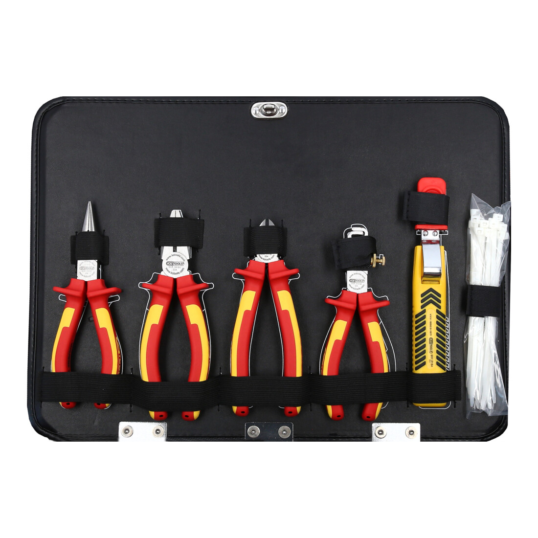 Valise d'électricien KS Tools 1/4" + 1/2“ 128 pièces