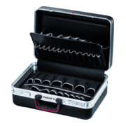 Valise rigide l.460xP190xH310mm double aluminium 27 l X-ABS-plastique panneau po