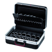 Valise rigide l.460xP190xH310mm double aluminium 27 l X-ABS-plastique panneau po