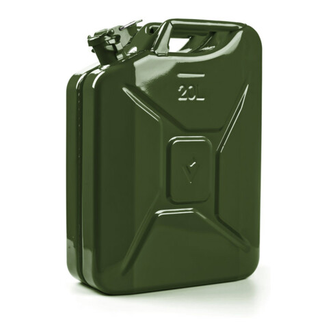 VALPRO Bidon à carburant en tôle d'acier contenance nominale 20l vert olive RAL 6003 Valpro