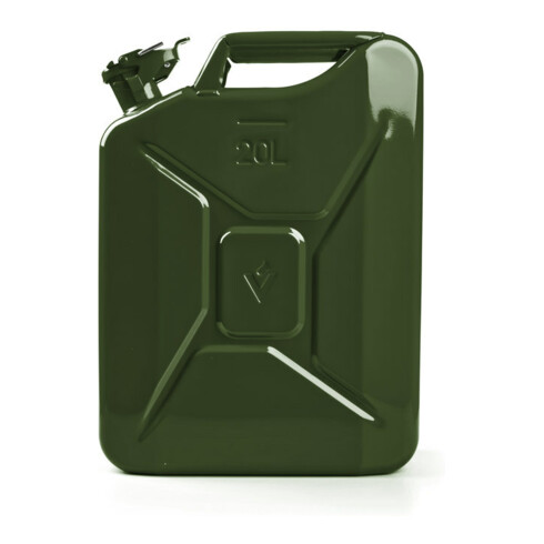 VALPRO Bidon à carburant en tôle d'acier contenance nominale 20l vert olive RAL 6003 Valpro