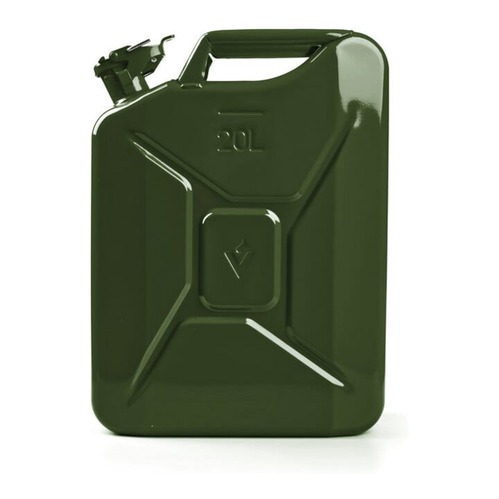 VALPRO Bidon à carburant en tôle d'acier contenance nominale 20l vert olive RAL 6003 Valpro