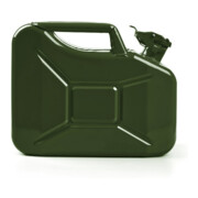 VALPRO Bidon carburant contenance 10 l vert olive RAL 6003 acier bleu L345×I165×P275 mm-5