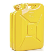 VALPRO Bidon de carburant 20 l jaune zinc RAL 1018 acier bleu L345×I165×P470 mm