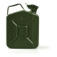 VALPRO Bidon de carburant 5 l vert olive RAL 6003 acier bleu L230×I120×P310 mm