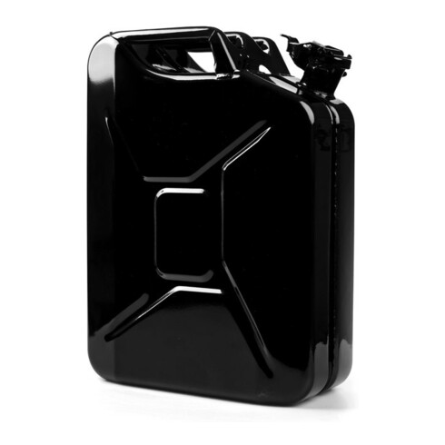 VALPRO Bidon de carburant en tôle d'acier, contenance nominale 20 l, noir profond RAL 9005