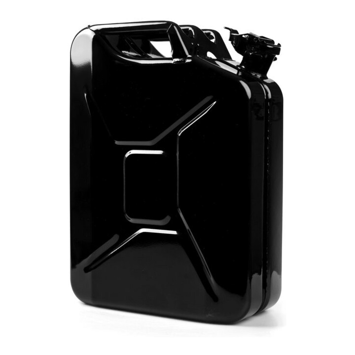 VALPRO Brandstoftank staalplaat inhoud 20 l diepzwart RAL 9005