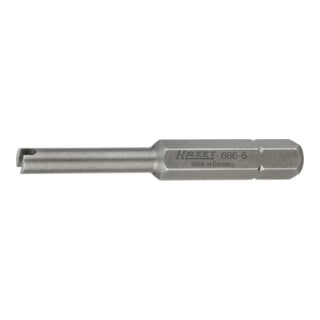 Valve Driver Bit 666-6 Hexagonal solide 6.3 (1/4 pouce) HAZET