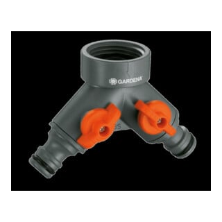 Vanne 2 voies GARDENA, pour robinets avec filetage 26,5 mm (G3/4)
