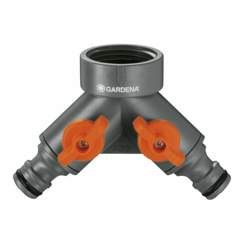 Vanne 2 voies GARDENA, pour robinets avec filetage 26,5 mm (G3/4)