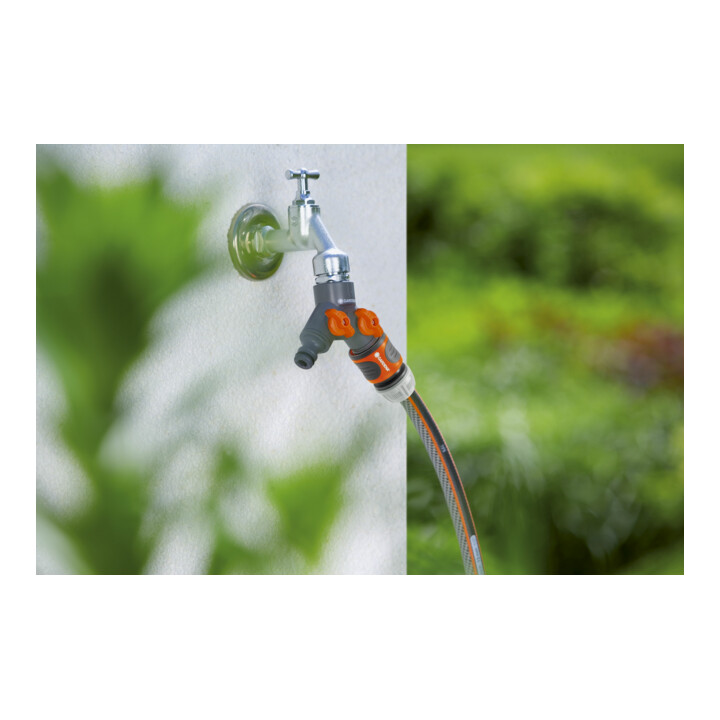 Vanne 2 voies GARDENA, pour robinets avec filetage 33,3 mm (G1)