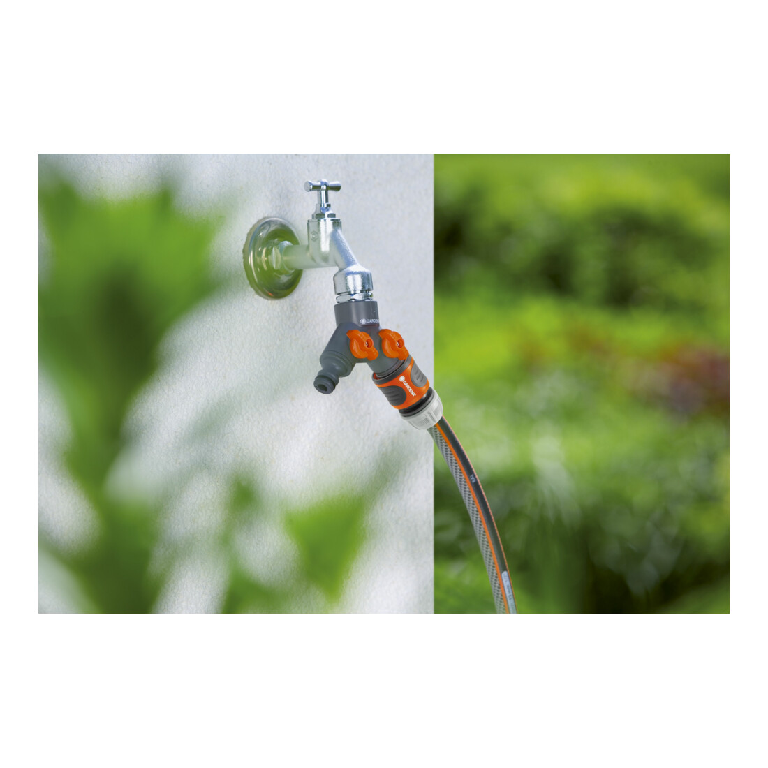 Vanne 2 voies GARDENA, pour robinets avec filetage 33,3 mm (G1)