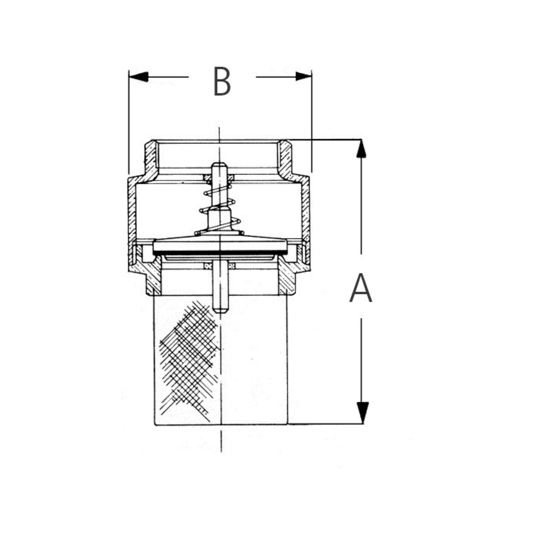 Vanne d'aspiration GEKA laiton/acier au chrome filetage int. 1 1/4 po. KARASTO