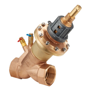 Vanne de régulation OV Cocon QTR, avec vannes de mesure, DN40,1 1/2IG,1000-7500 l/h