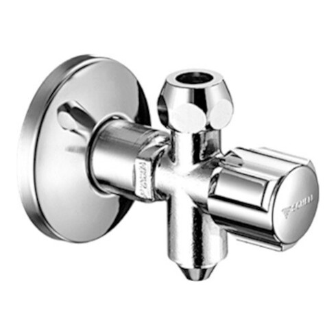 Vanne d'équerre Schell COMFORT 1/2x3/8, avec bonde chromée