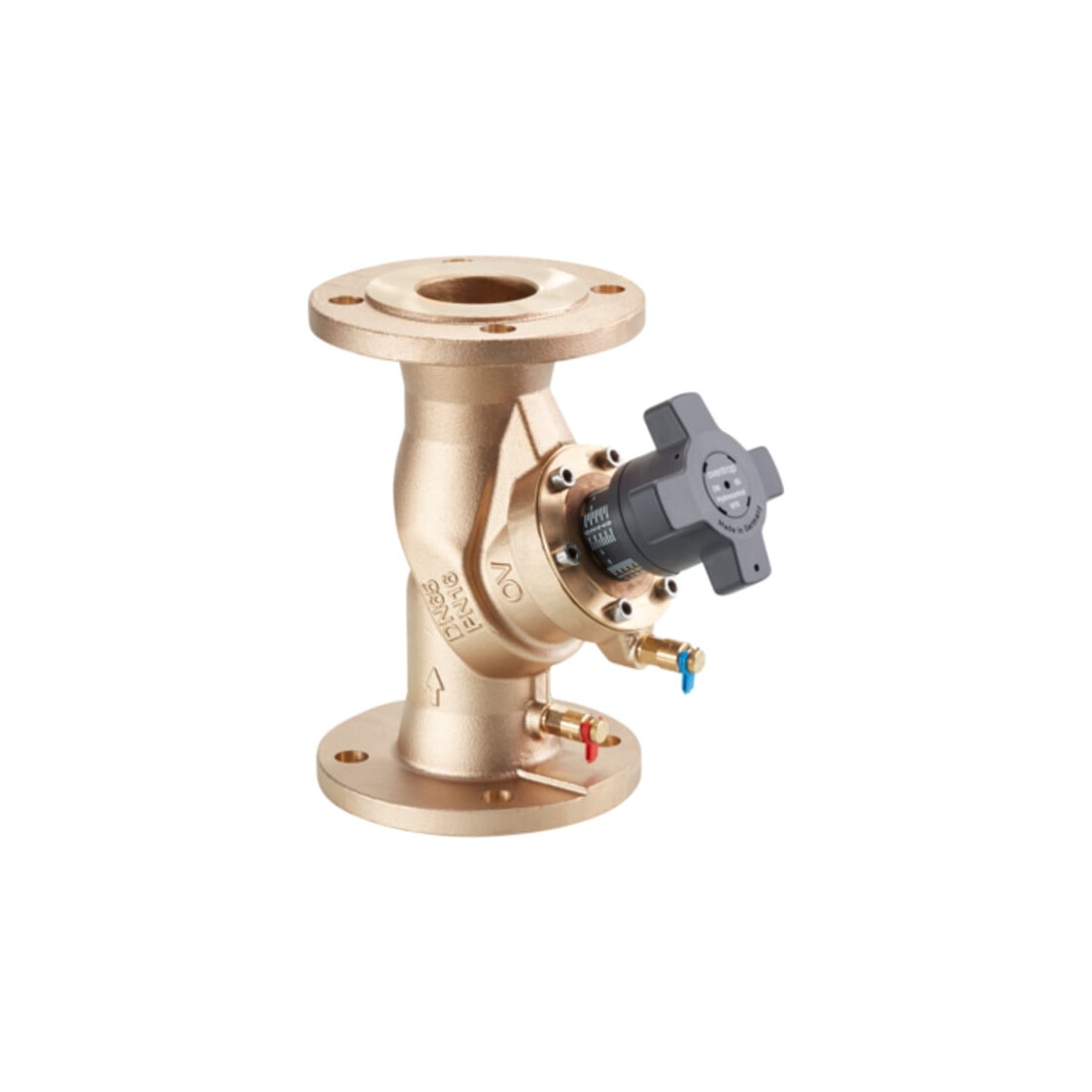 Vanne d'équilibrage OV Hydrocontrol FR PN 16, bronze, bride/DIN DN 125