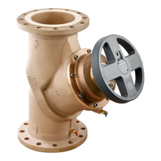Vanne d'équilibrage OV Hydrocontrol FR PN 16, bronze, bride/DIN DN 200