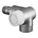 Vanne thermostatique OV E 1/2 coin droit design acier inoxydable