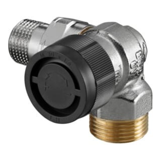 Vanne thermostatique OVENTROP série A DN15,G 3/4AG x R 1/2AG, angle droit