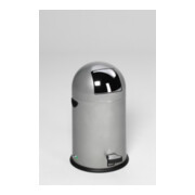 VAR Abfallsammler mit Fußpedal, silber