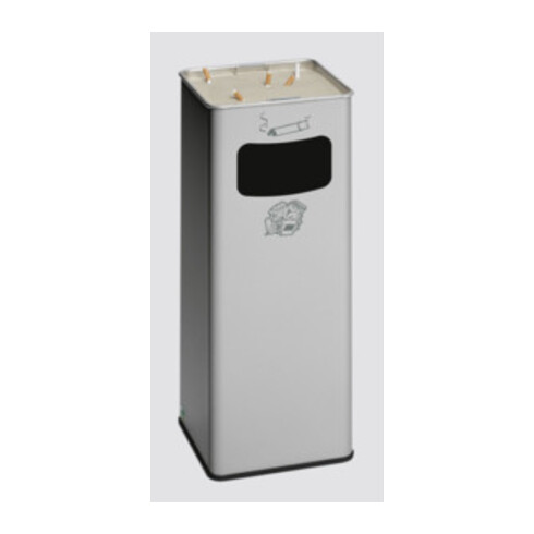 VAR Abfallsammler/Ascher B 25R silber 31,7 l