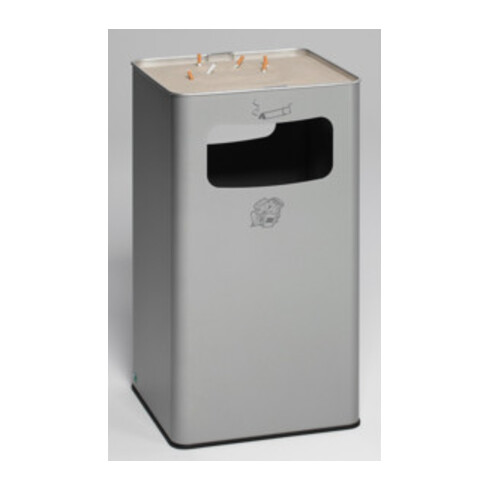 VAR Abfallsammler/Ascher B 42R silber 96,1 l