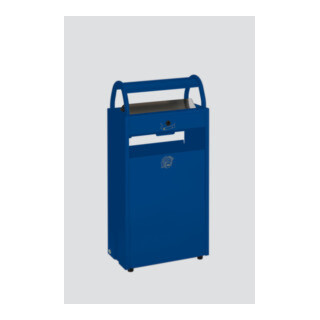 VAR Abfallsammler/Ascher B 48 enzianblau 9 l/60 l