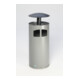 VAR Abfallsammler/Ascher H 111 mit Dach antik-silber inkl. Inneneinsatz 86 l-1