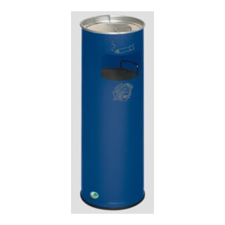 VAR Abfallsammler/Ascher H 66K enzianblau 16,7 l