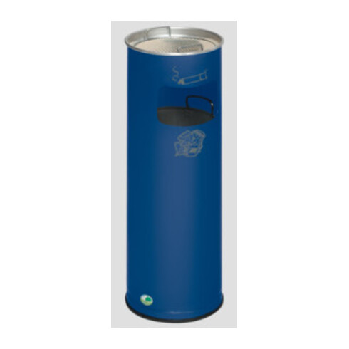VAR Abfallsammler/Ascher H 66K enzianblau 16,7 l