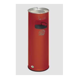 VAR Abfallsammler/Ascher H 66K rot 16,7 l