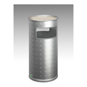 VAR Abfallsammler/Ascher H 70 Alu eloxiert 37,4 l