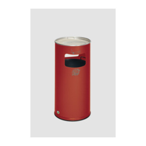 VAR Abfallsammler/Ascher H 70K rot 37,4 l