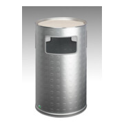 VAR Abfallsammler/Ascher H 75 Alu eloxiert 69,2 l