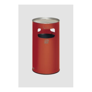VAR Abfallsammler/Ascher H 75K rot 69,2 l