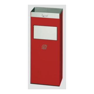 VAR Abfallsammler/Ascher H 77 rot 2 l/21 l