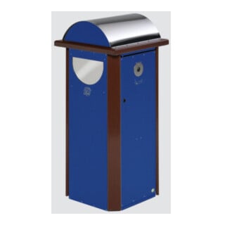 VAR Abfallsammler/Ascher Kombination AG 60 enzianblau 4,5 l/2x 60 l