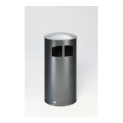 VAR Abfallsammler D 44 mit Deckel silber inkl. Inneneinsatz 86 l