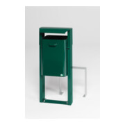 VAR Abfallsammler Typ AG 08 zum Einbetonieren mit Dach moosgrün 40 l