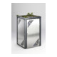 VAR Armoire poubelle avec couvercle plante MBS 6 acier inoxydable-1