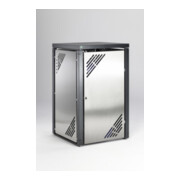 VAR Armoire pour bacs à déchets MBS 2 acier inoxydable-1