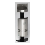 VAR Ascher/Abfall-Kombination H 98 Edelstahl matt 13 l